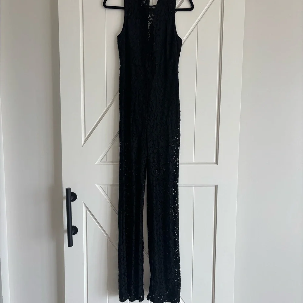 Black lace jumpsuit ANGL - Picture 4 of 7